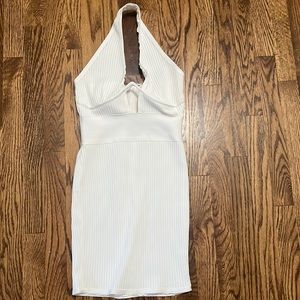 Women’s Tiger Mist Carla halter white bodycon dress